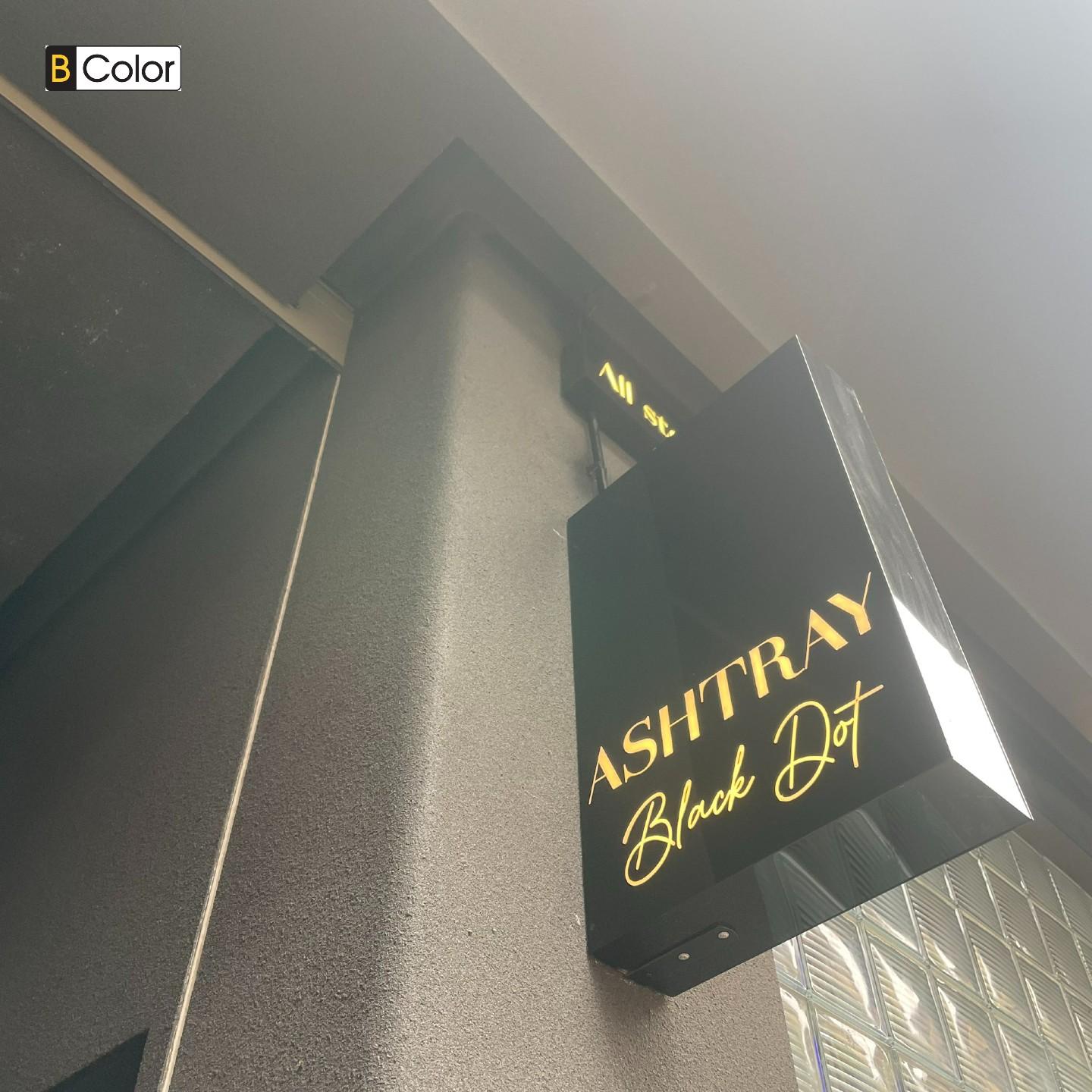 Sơn giả đá - Quán bar Ashtray Black Dot